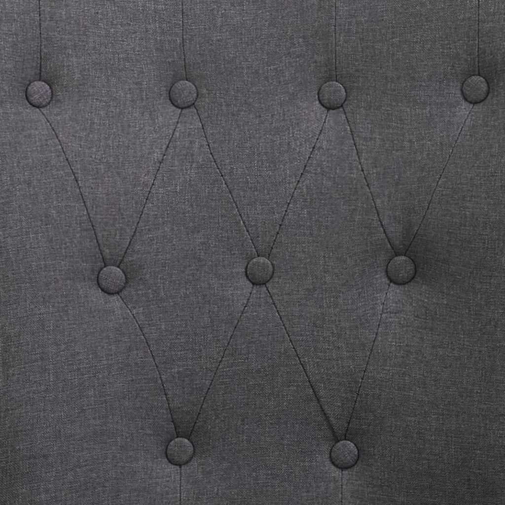 Dining Chair with Armrests Dark Gray Fabric at Set Shop and Smile