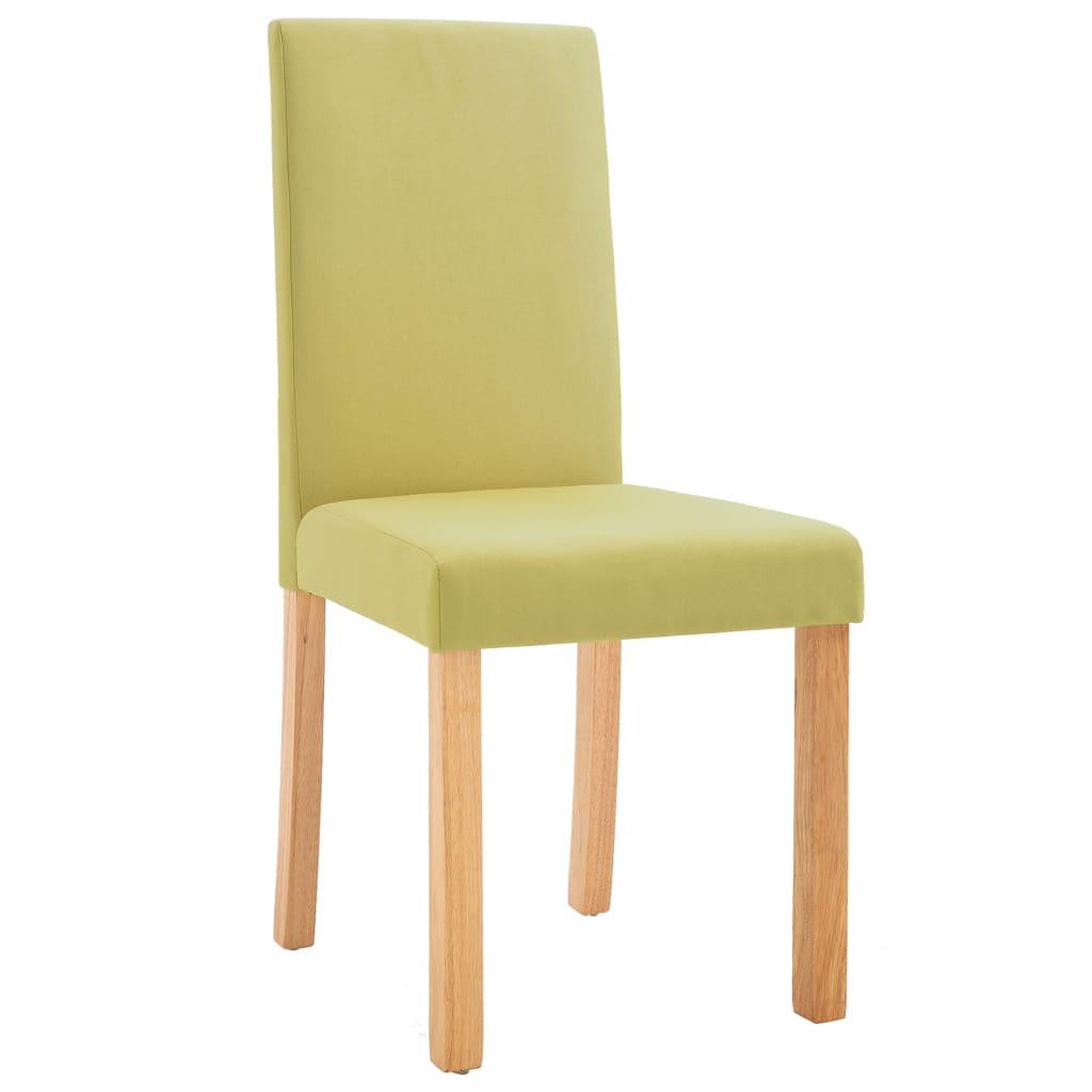 Dining Chairs 4 pcs Green Fabric at Set Shop and Smile