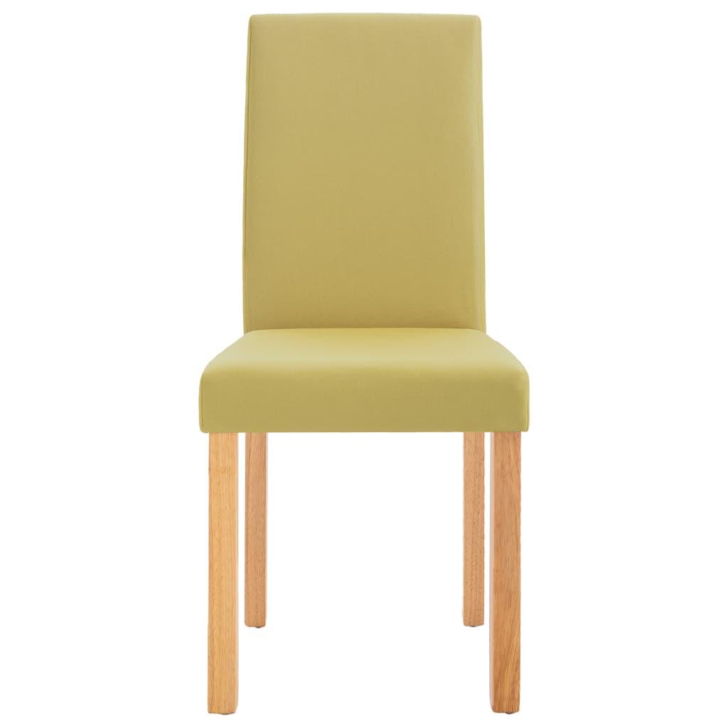 Dining Chairs 4 pcs Green Fabric at Set Shop and Smile