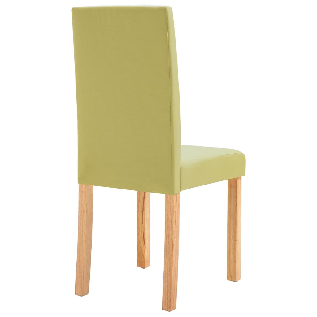 Dining Chairs 4 pcs Green Fabric at Set Shop and Smile