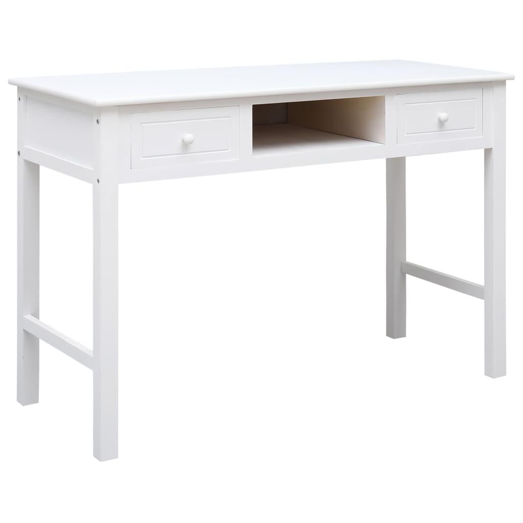 Writing Desk White 43.3"x17.7"x29.9" Wood at Set Shop and Smile