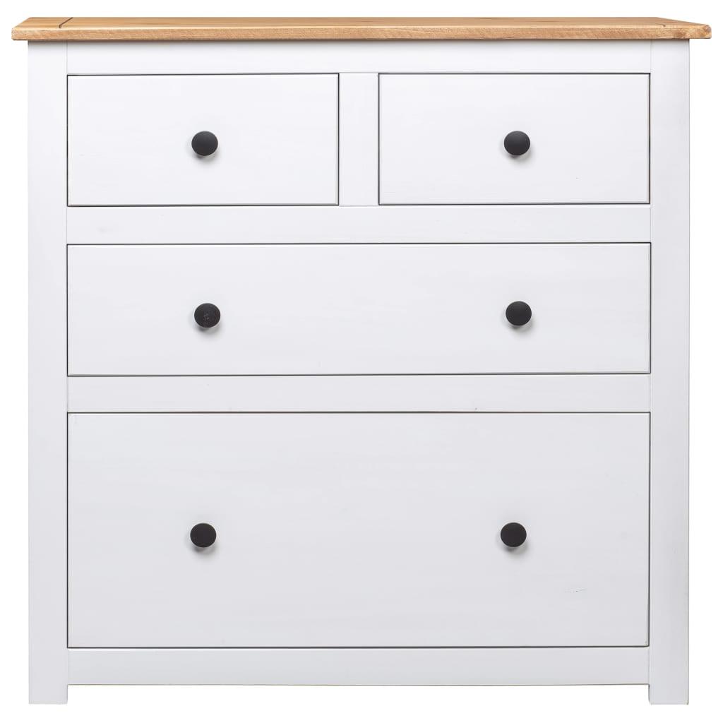 Sideboard White 31.5"x15.7"x32.7" Pinewood Panama Range at Set Shop and Smile