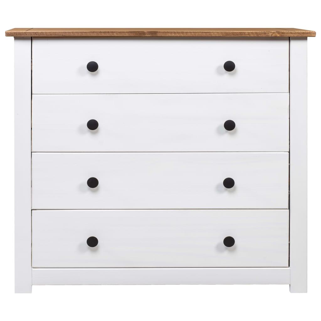 Side Cabinet White 31.5"x15.7"x28.7" Pine Panama Range at Set Shop and Smile