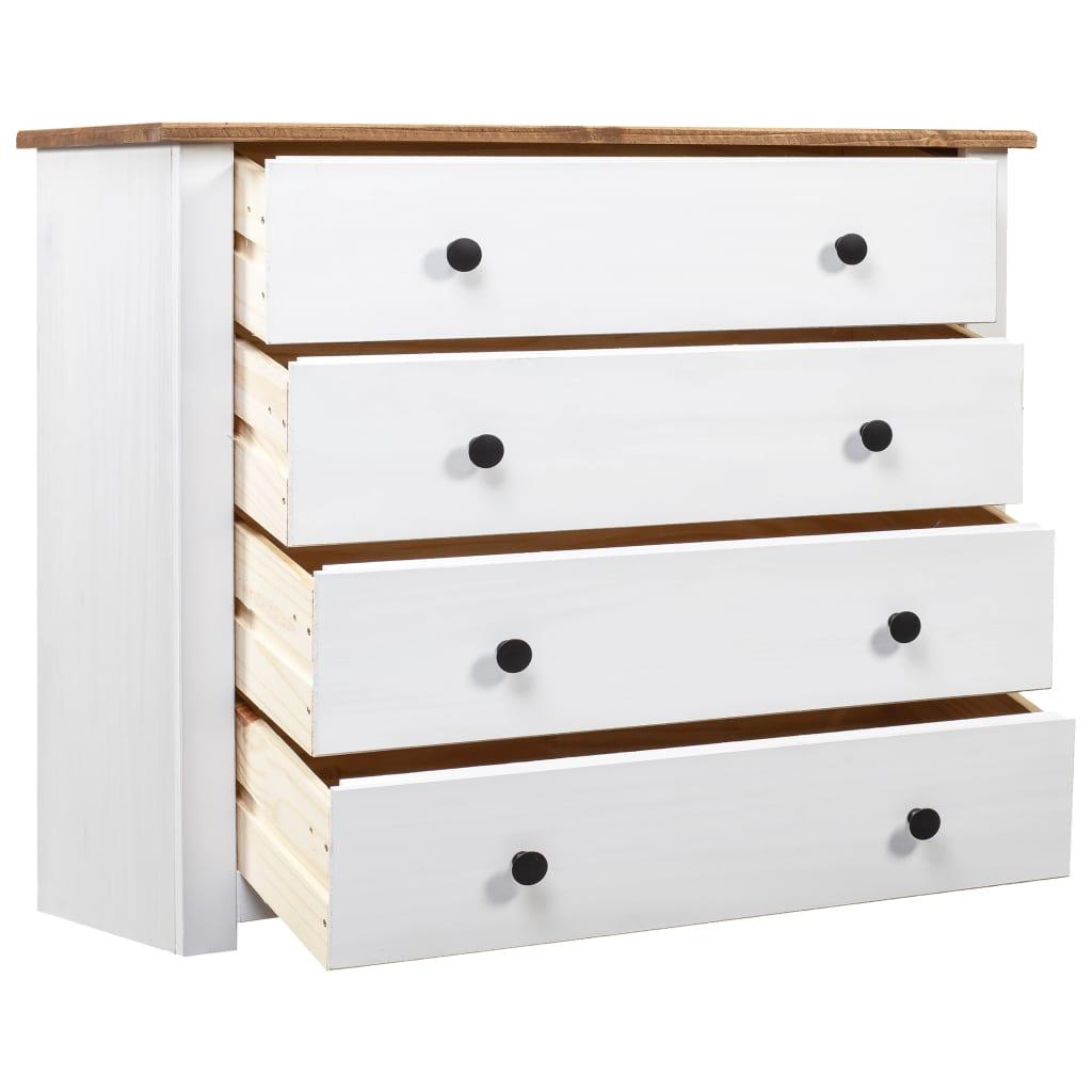 Side Cabinet White 31.5"x15.7"x28.7" Pine Panama Range at Set Shop and Smile