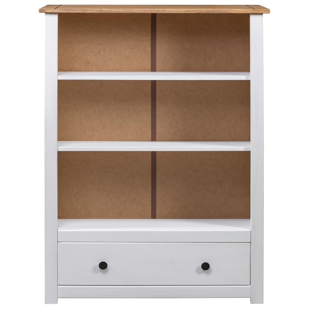Bookcase White 31.5"x13.8"x43.3" Solid Pine Wood Panama Range at Set Shop and Smile