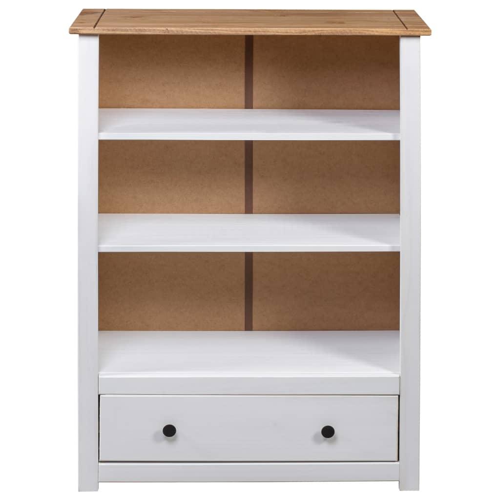 Bookcase White 31.5"x13.8"x43.3" Solid Pine Wood Panama Range at Set Shop and Smile