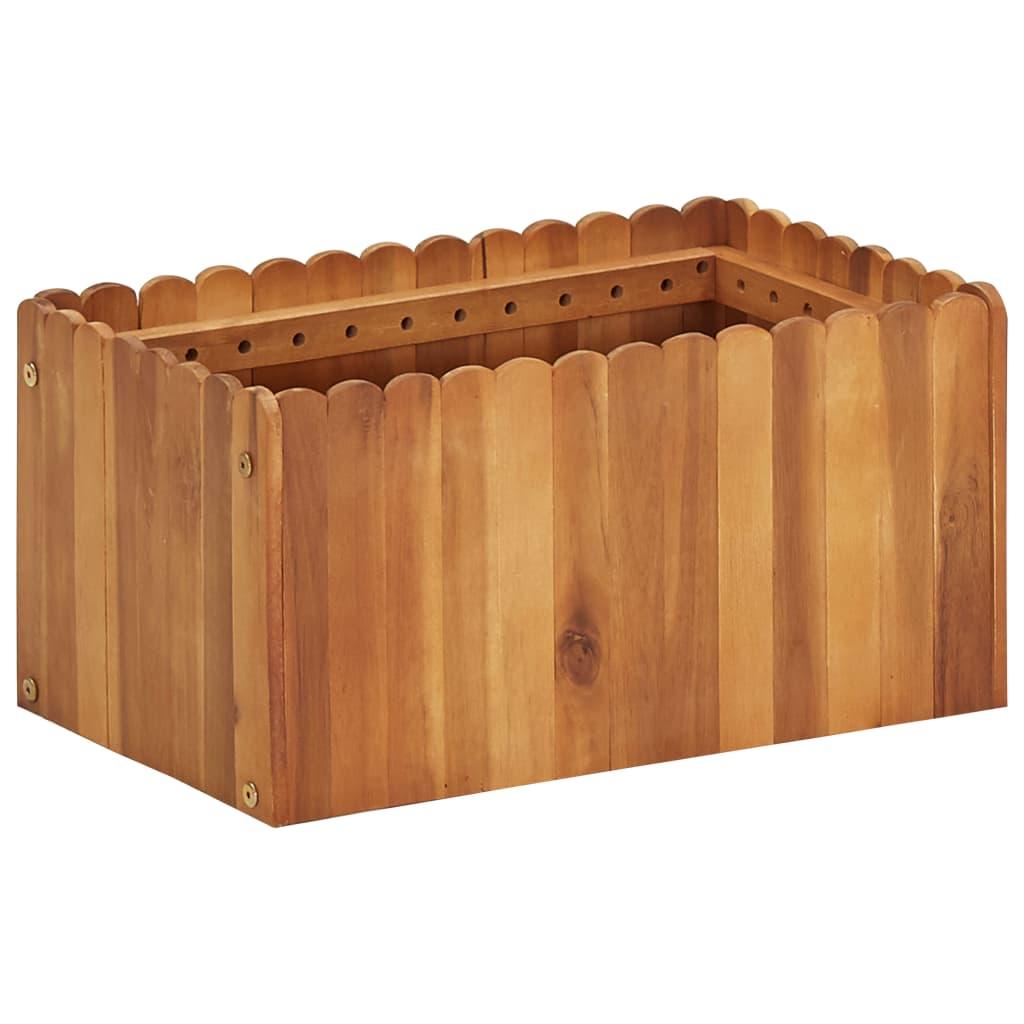 Garden Raised Bed 19.6"x11.8"x9.8" Solid Acacia Wood at Set Shop and Smile