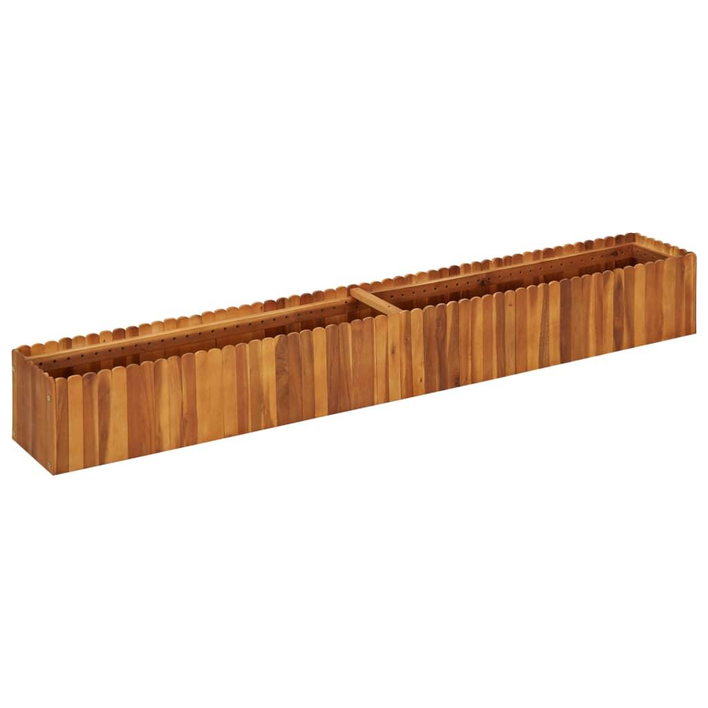 Garden Raised Bed 78.7"x11.8"x9.8" Solid Acacia Wood at Set Shop and Smile
