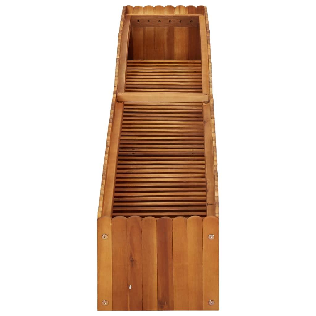 Garden Raised Bed 78.7"x11.8"x9.8" Solid Acacia Wood at Set Shop and Smile