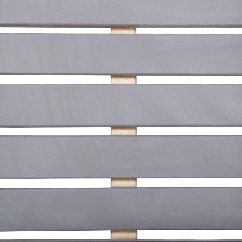 5 Piece Patio Dining Set Gray Solid Acacia Wood at Set Shop and Smile