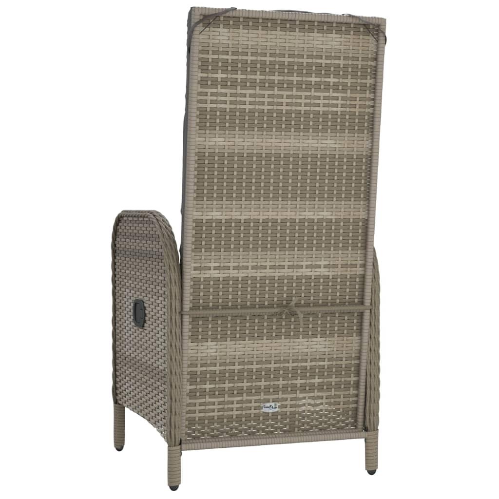 Patio Chairs 2 pcs Poly Rattan Gray at Set Shop and Smile
