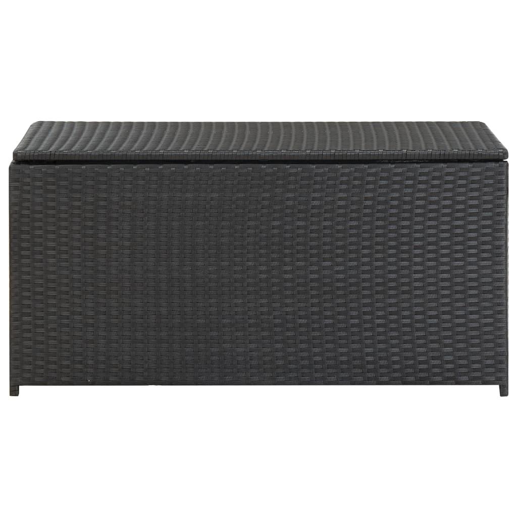 Patio Storage Box Poly Rattan 39.3"x19.6"x19.6" Black at Set Shop and Smile