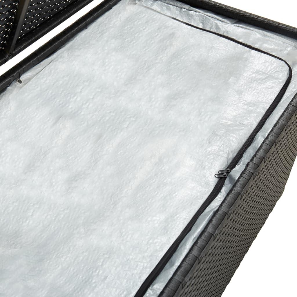 Patio Storage Box Poly Rattan 39.3"x19.6"x19.6" Black at Set Shop and Smile