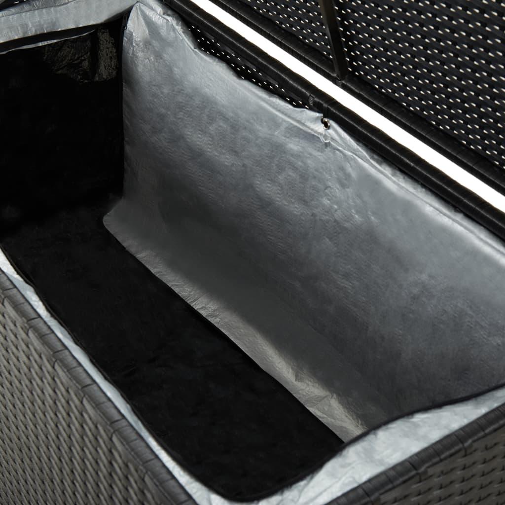 Patio Storage Box Poly Rattan 39.3"x19.6"x19.6" Black at Set Shop and Smile