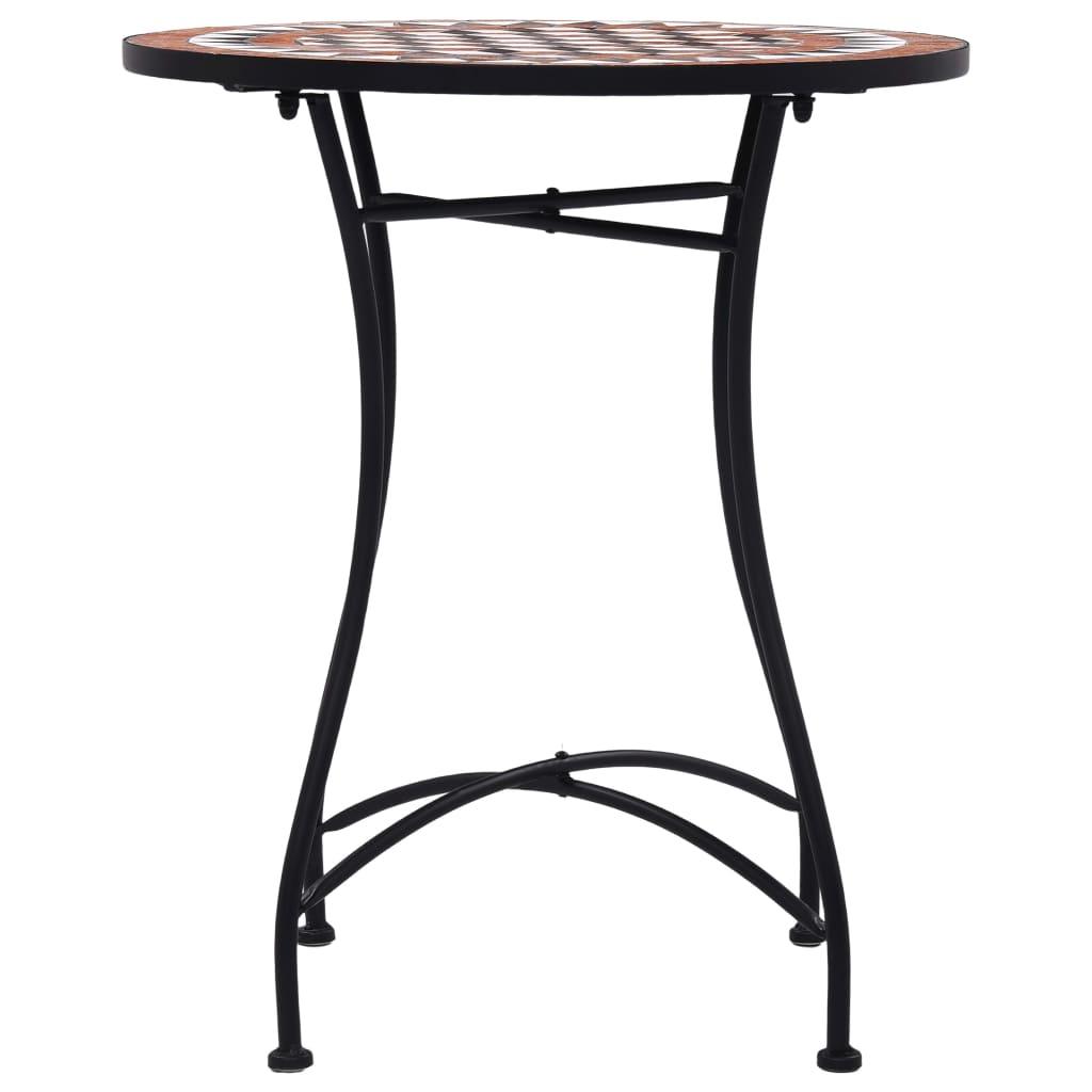 Mosaic Bistro Table Brown 23.6" Ceramic at Set Shop and Smile