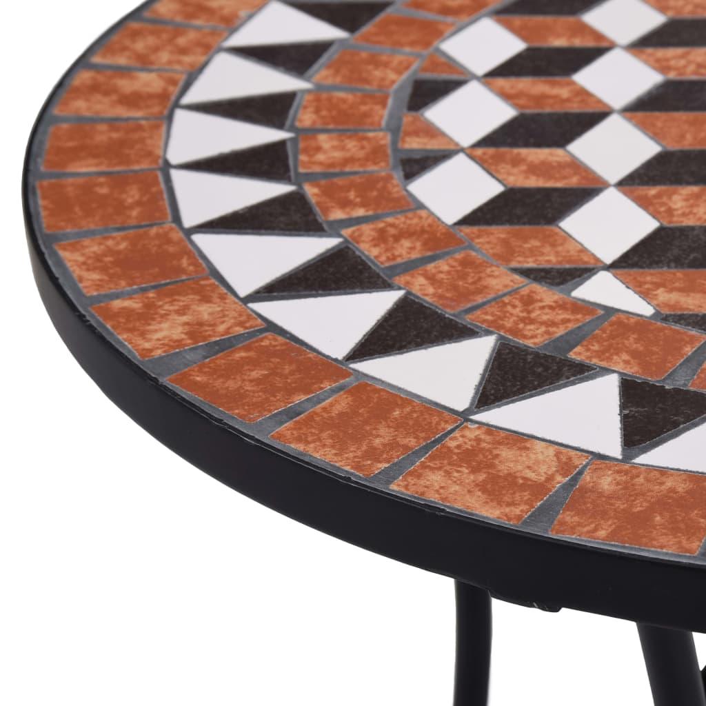 Mosaic Bistro Table Brown 23.6" Ceramic at Set Shop and Smile
