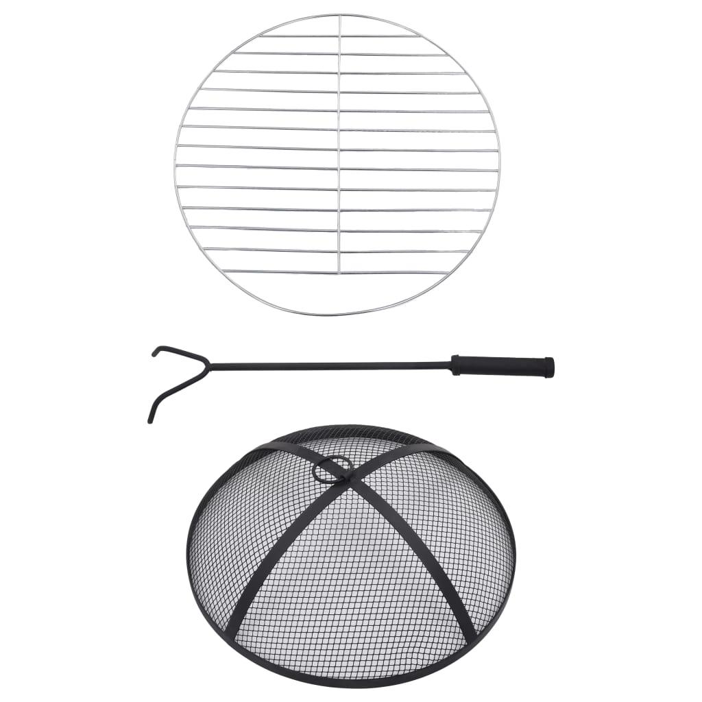 Mosaic Fire Pit Table Terracotta and White 26.8" Ceramic at Set Shop and Smile