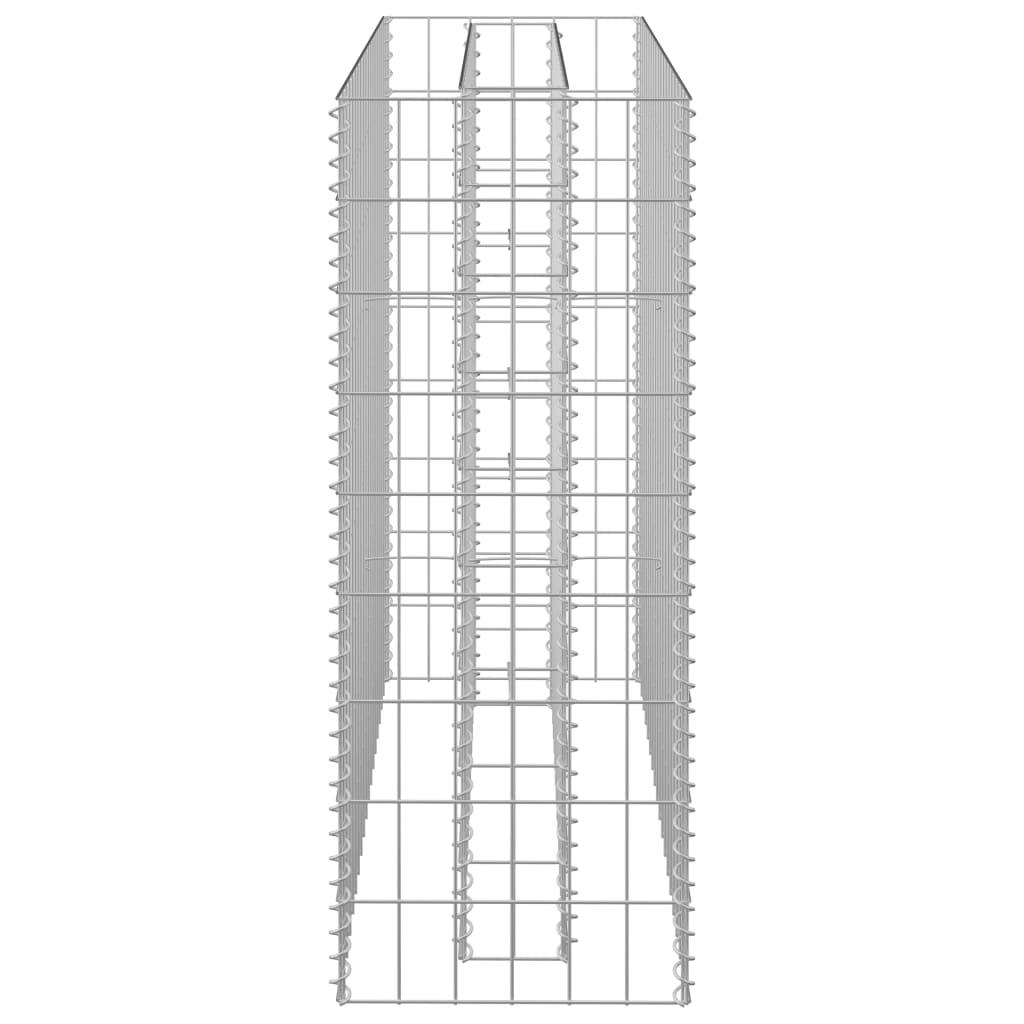 Gabion Raised Bed Galvanized Steel 35.4"x11.8"x35.4" at Set Shop and Smile