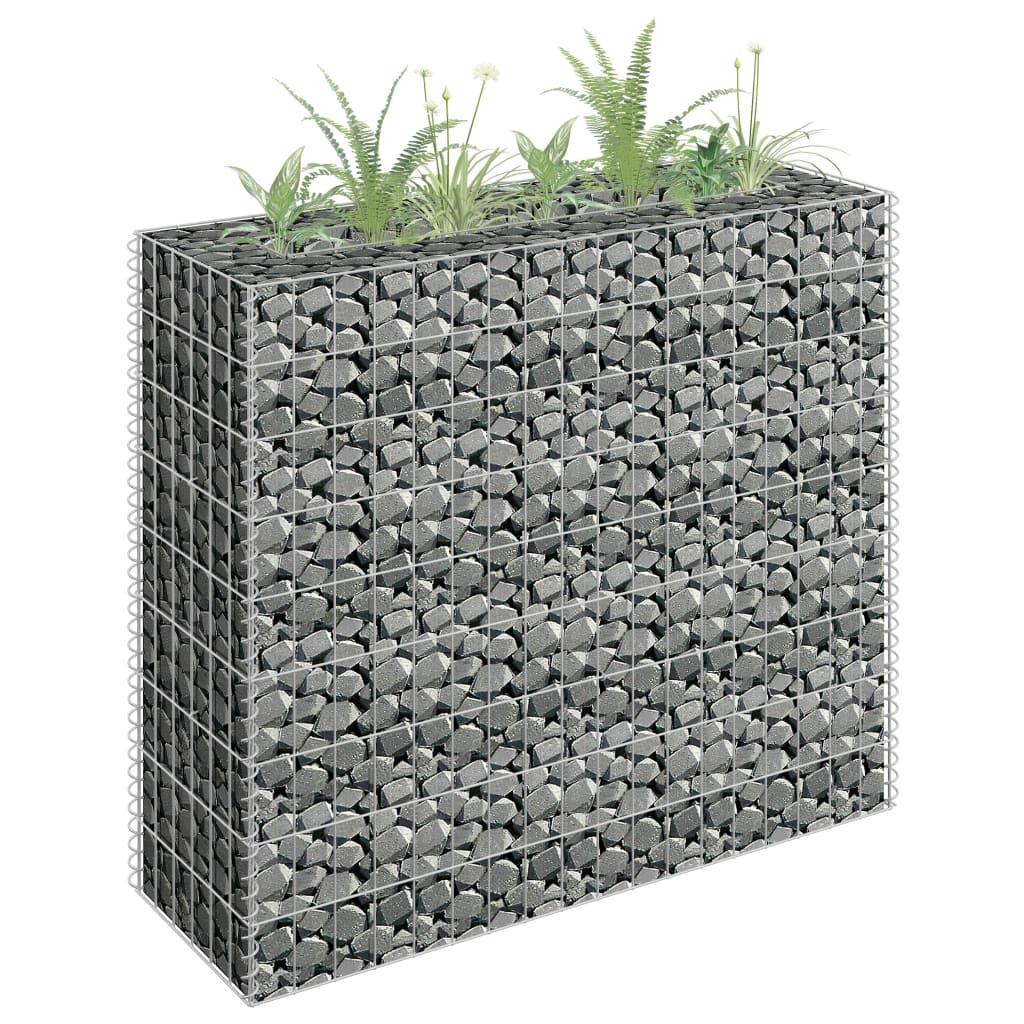 Gabion Raised Bed Galvanized Steel 35.4"x11.8"x35.4" at Set Shop and Smile