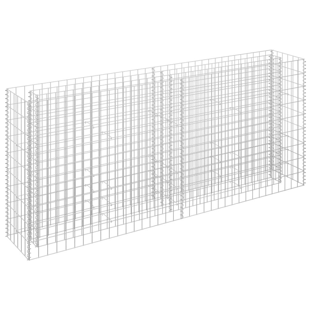 Gabion Raised Bed Galvanized Steel 70.9"x11.8"x35.4" at Set Shop and Smile