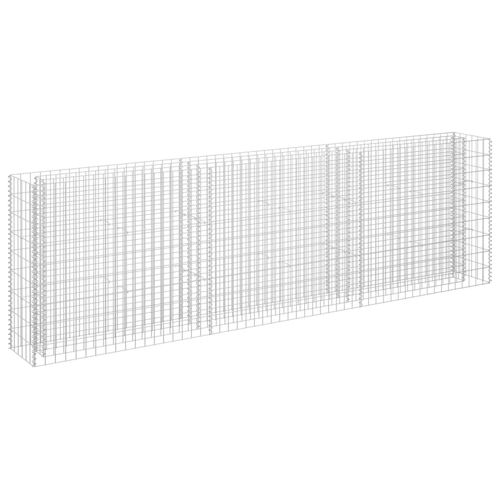 Gabion Raised Bed Galvanized Steel 106.3"x11.8"x35.4" at Set Shop and Smile