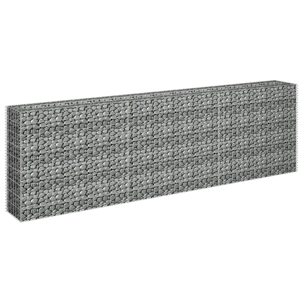 Gabion Raised Bed Galvanized Steel 106.3"x11.8"x35.4" at Set Shop and Smile