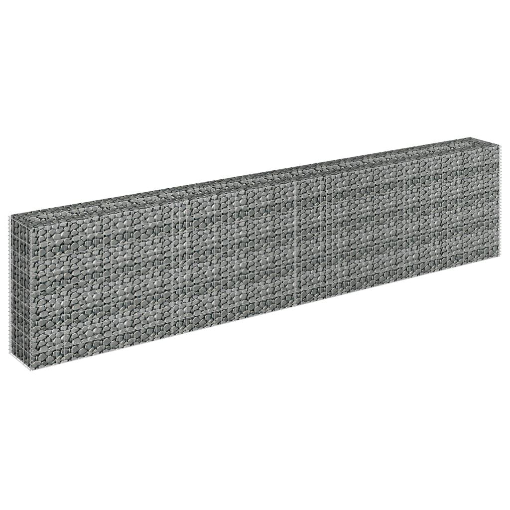 Gabion Raised Bed Galvanized Steel 141.7"x11.8"x35.4" at Set Shop and Smile