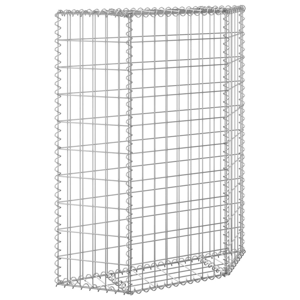 Trapezium Gabion Raised Bed Galvanized Steel 31.5"x7.9"x39.4" at Set Shop and Smile