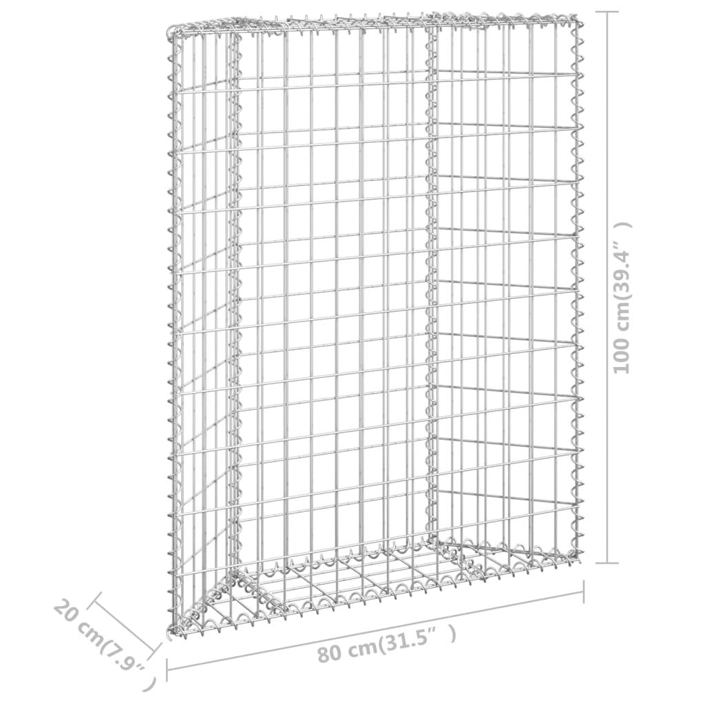 Trapezium Gabion Raised Bed Galvanized Steel 31.5"x7.9"x39.4" at Set Shop and Smile