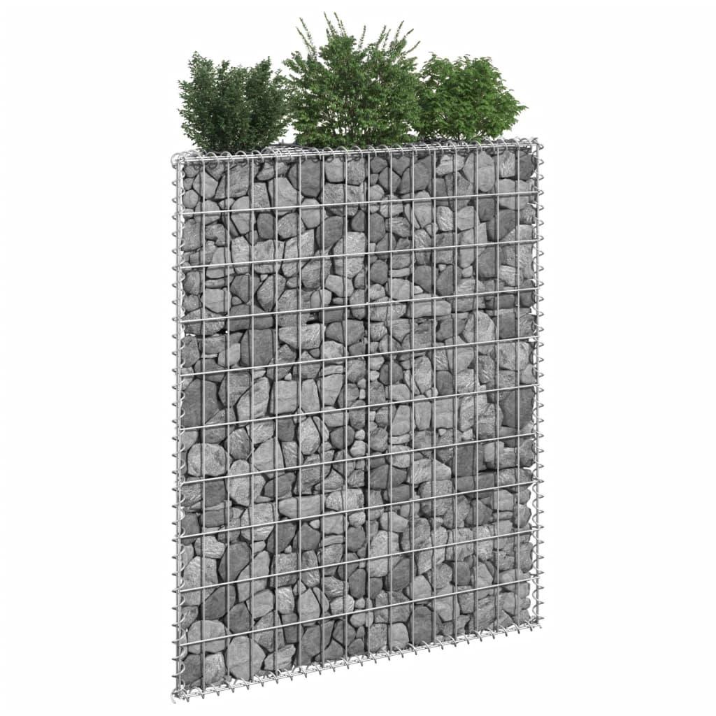 Trapezium Gabion Raised Bed Galvanized Steel 31.5"x7.9"x39.4" at Set Shop and Smile