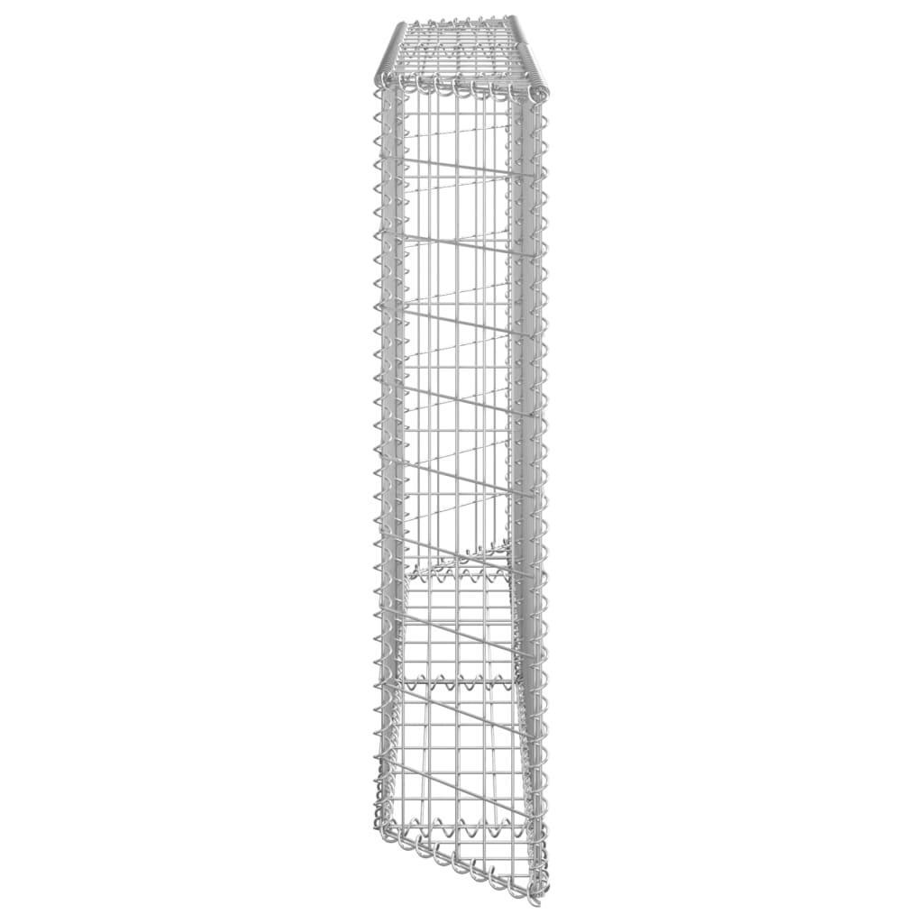 Trapezium Gabion Raised Bed Galvanized Steel 59.1"x7.9"x39.4" at Set Shop and Smile