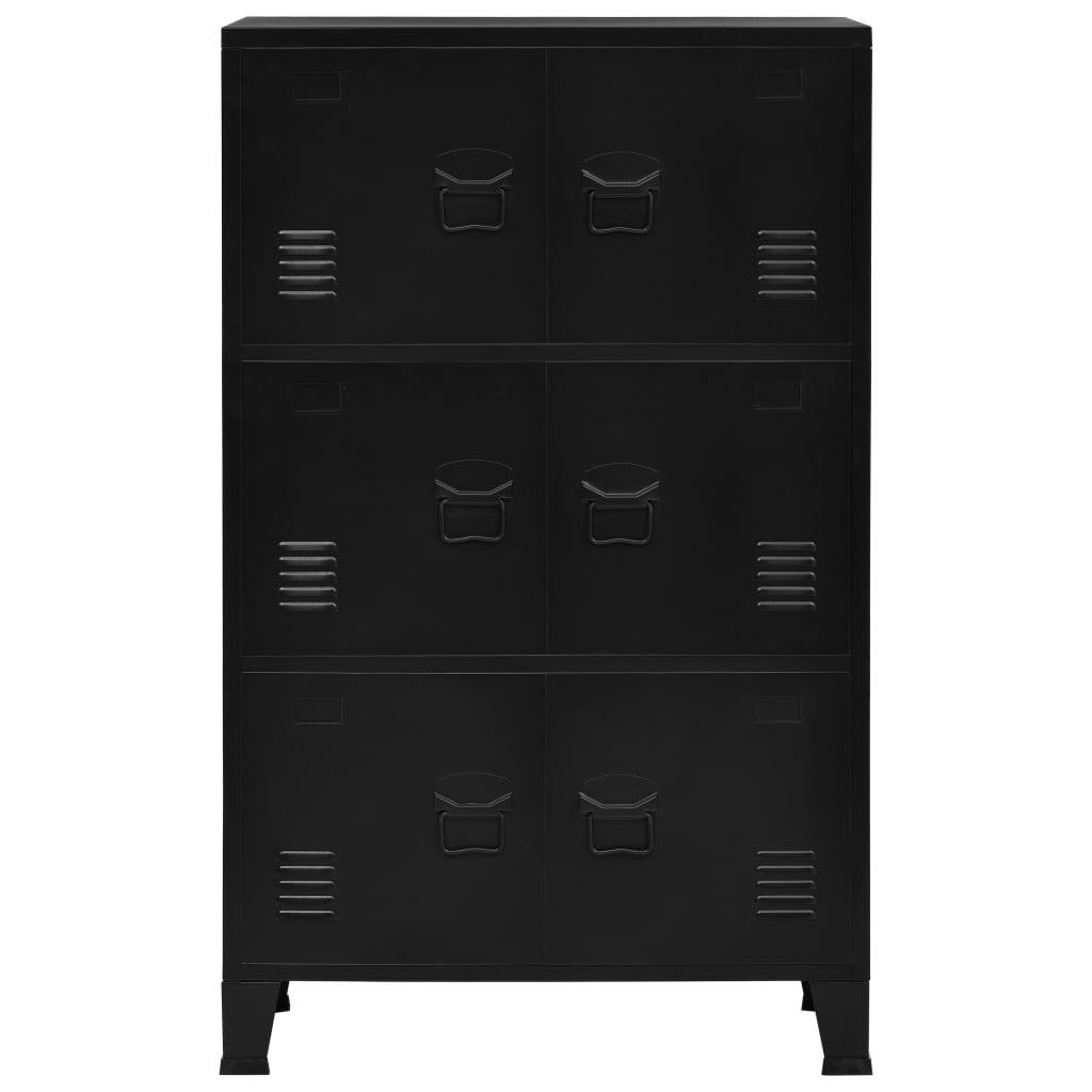 Industrial Storage Chest Black 29.5"x15.7"x47.2" Steel at Set Shop and Smile