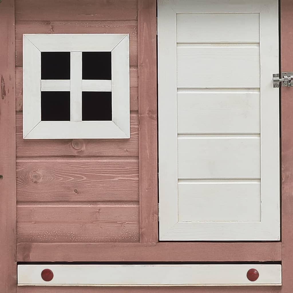 Chicken Cage Mocha 66.9"x31.9"x43.3" Solid Pine & Fir Wood at Set Shop and Smile