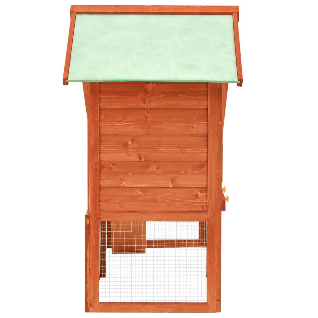 Rabbit Hutch 55.1"x24.8"x47.2" Solid Firwood at Set Shop and Smile