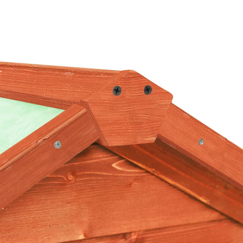 Rabbit Hutch 55.1"x24.8"x47.2" Solid Firwood at Set Shop and Smile