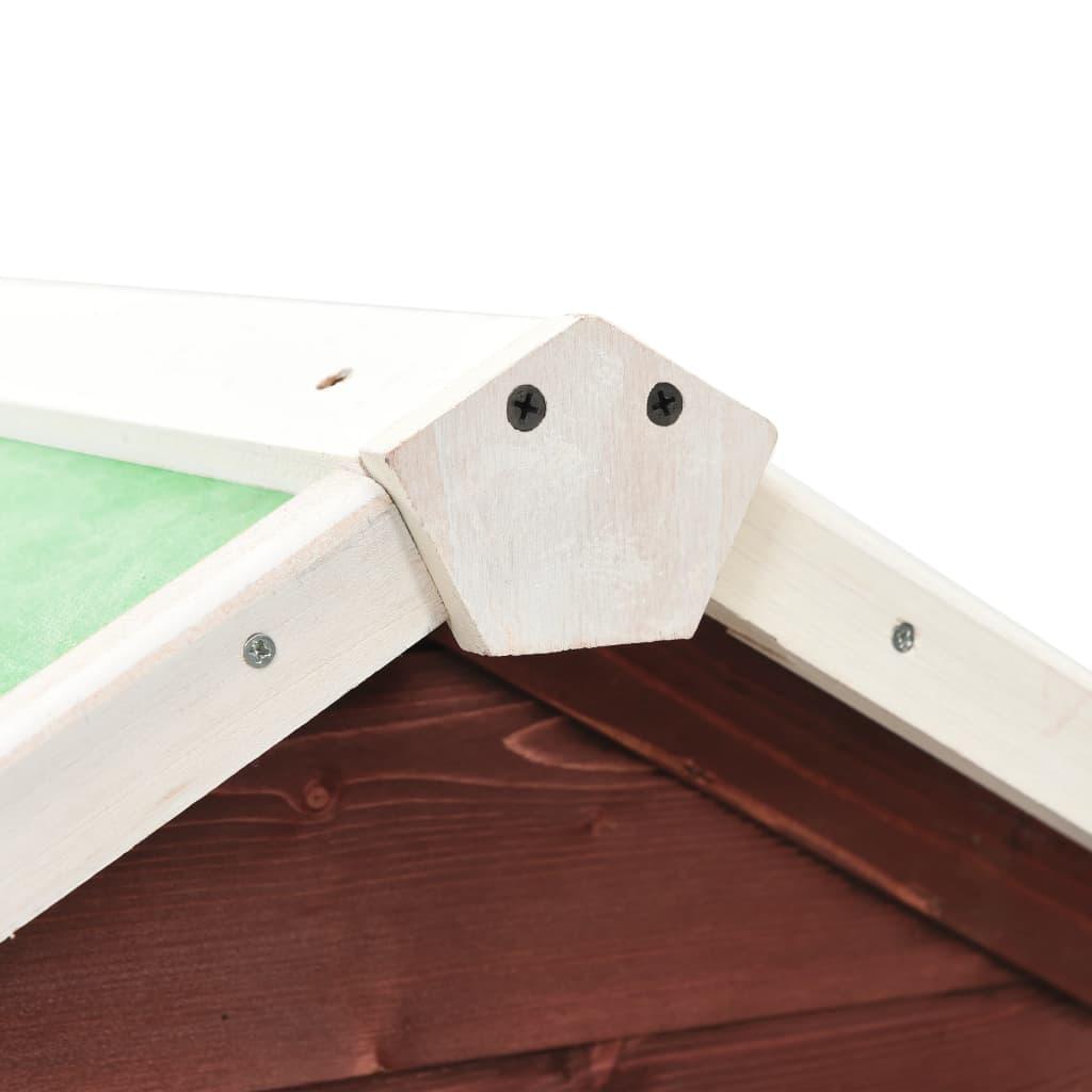 Rabbit Hutch Mocha and White 55.1"x24.8"x47.2" Solid Firwood at Set Shop and Smile