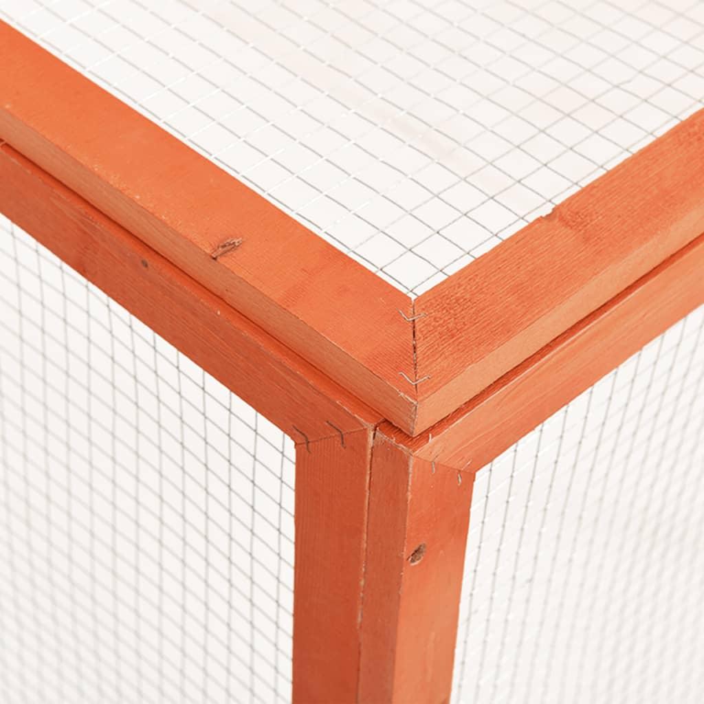 Rabbit Hutch 48.8"x47.2"x23.6" Solid Firwood at Set Shop and Smile