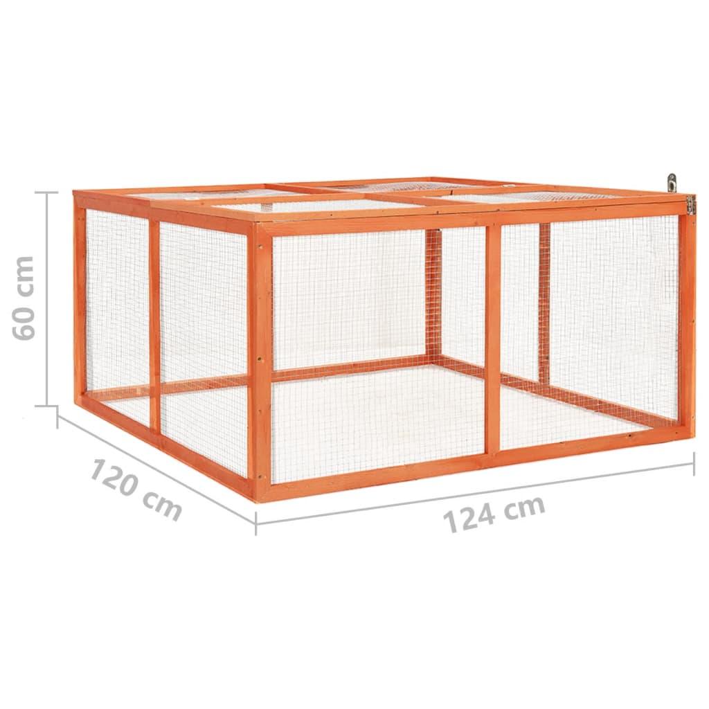 Rabbit Hutch 48.8"x47.2"x23.6" Solid Firwood at Set Shop and Smile
