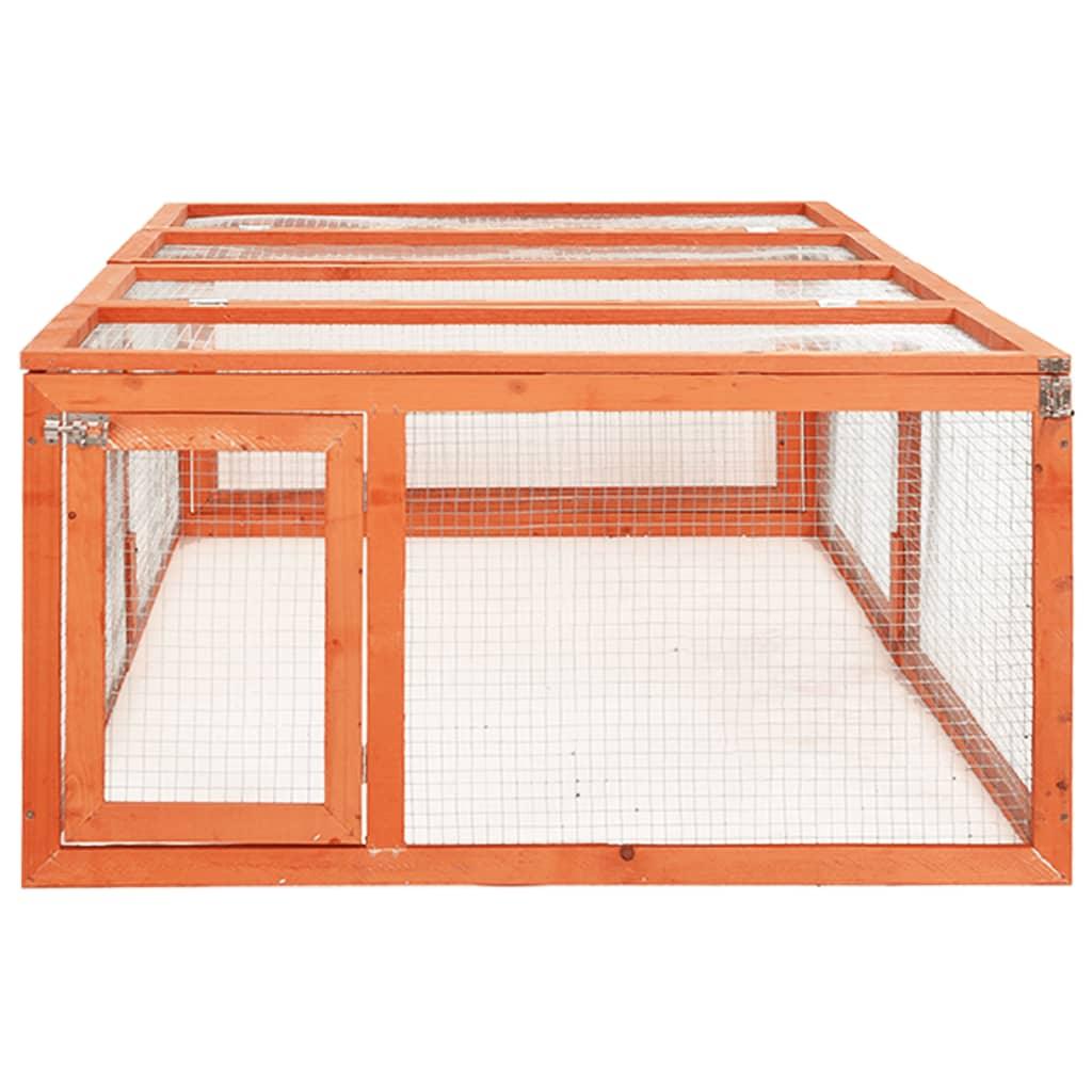 Rabbit Hutch 72"x35.4"x18.1" Solid Firwood at Set Shop and Smile