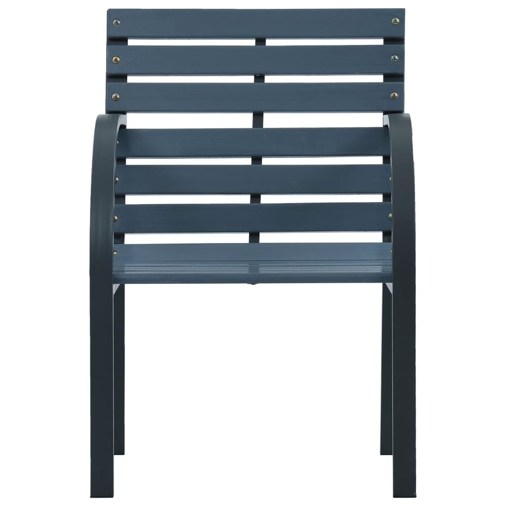 Patio Chairs 2 pcs Gray Wood at Set Shop and Smile