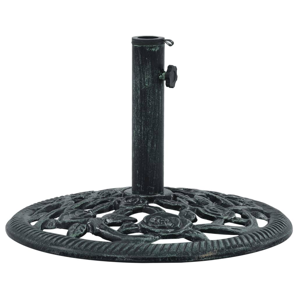Umbrella Base Green 19.8 lbs 15.7" Cast Iron at Set Shop and Smile