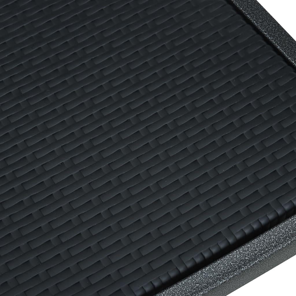 Patio Chairs 2 pcs Black Plastic Rattan Look at Set Shop and Smile