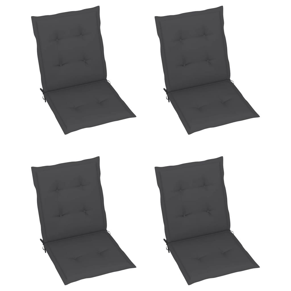 Garden Chair Cushions 4 pcs Anthracite 39.4"x19.7"x1.2" at Set Shop and Smile