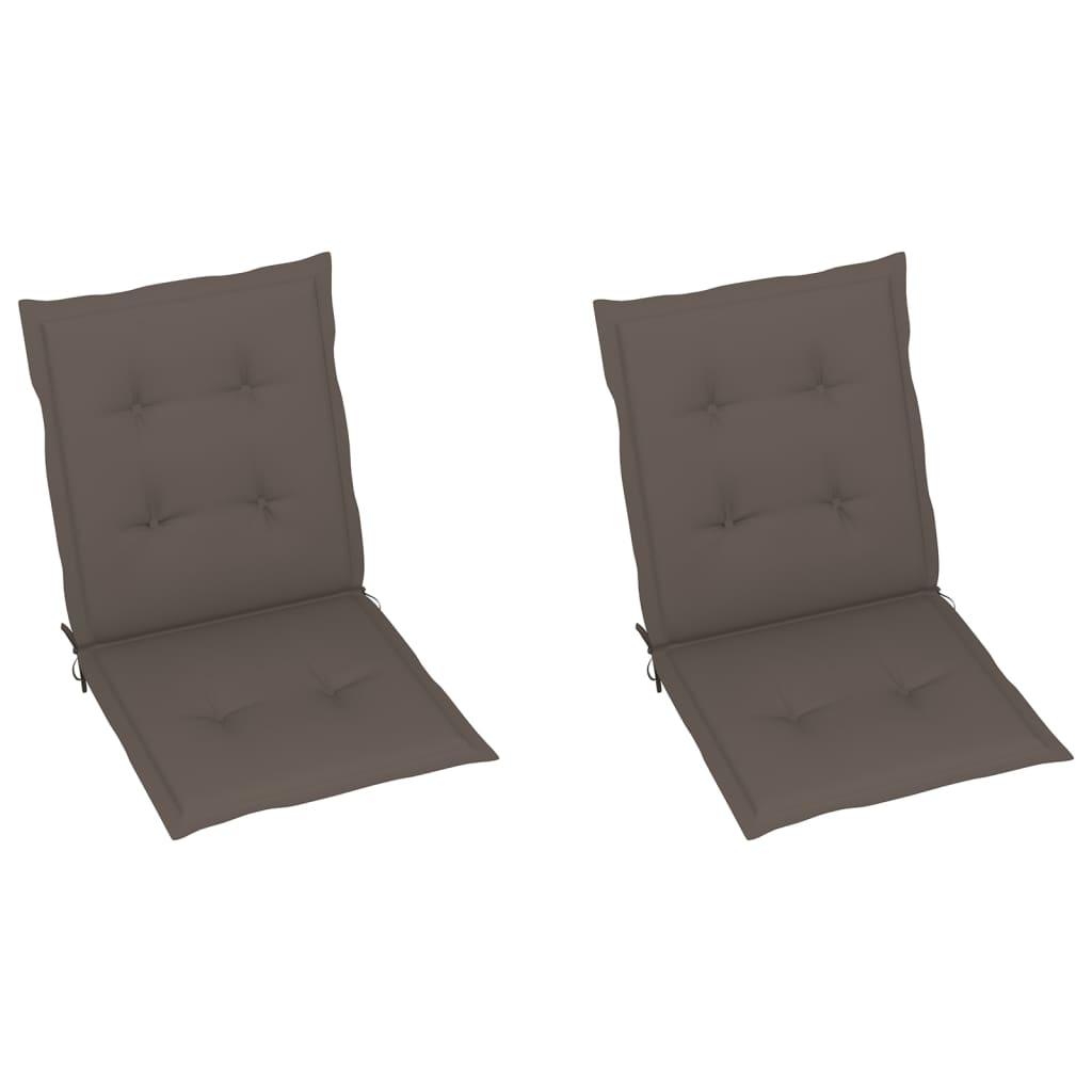 Garden Chair Cushions 2 pcs Taupe 39.4"x19.7"x1.2" at Set Shop and Smile