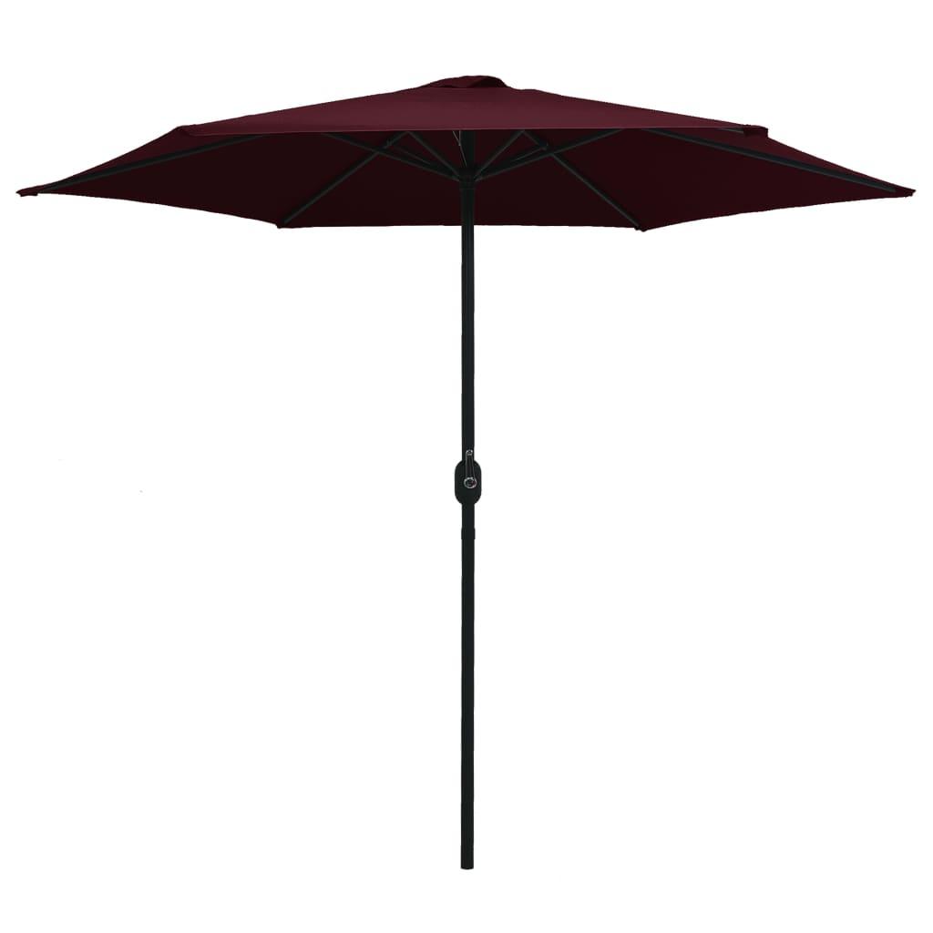 Outdoor Parasol with Aluminum Pole 106.3"x96.9" Bordeaux Red at Set Shop and Smile