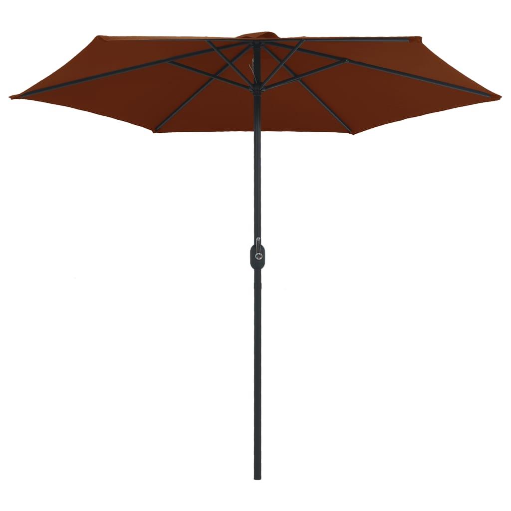 Outdoor Parasol with Aluminum Pole 106.3"x96.9" Terracotta at Set Shop and Smile