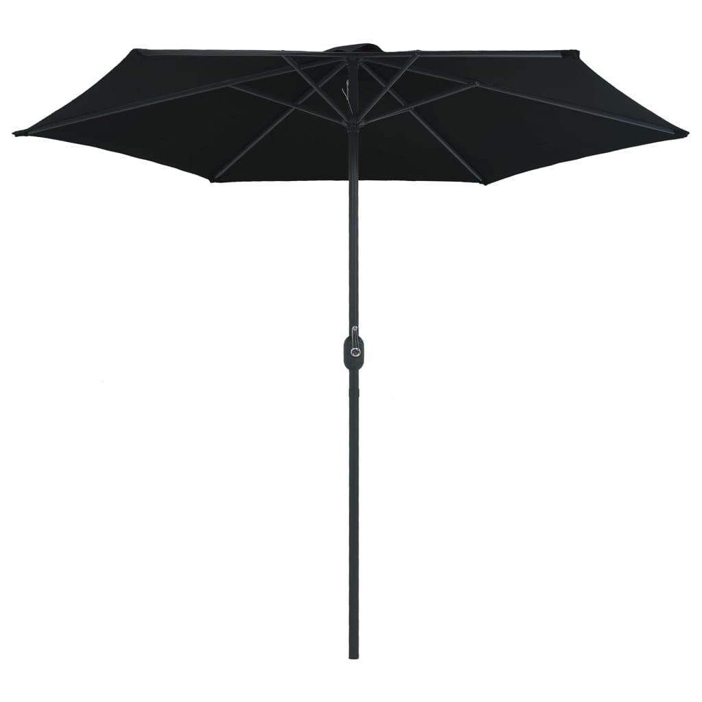 Outdoor Parasol with Aluminum Pole 106.3"x96.9" Black at Set Shop and Smile