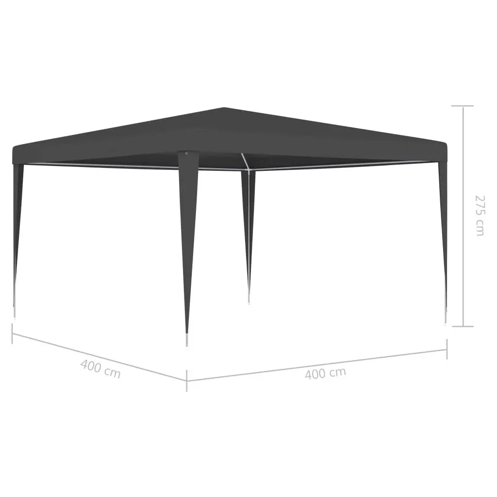 Professional Party Tent 13.1'x13.1' Anthracite 0.3 oz/ft² at Set Shop and Smile