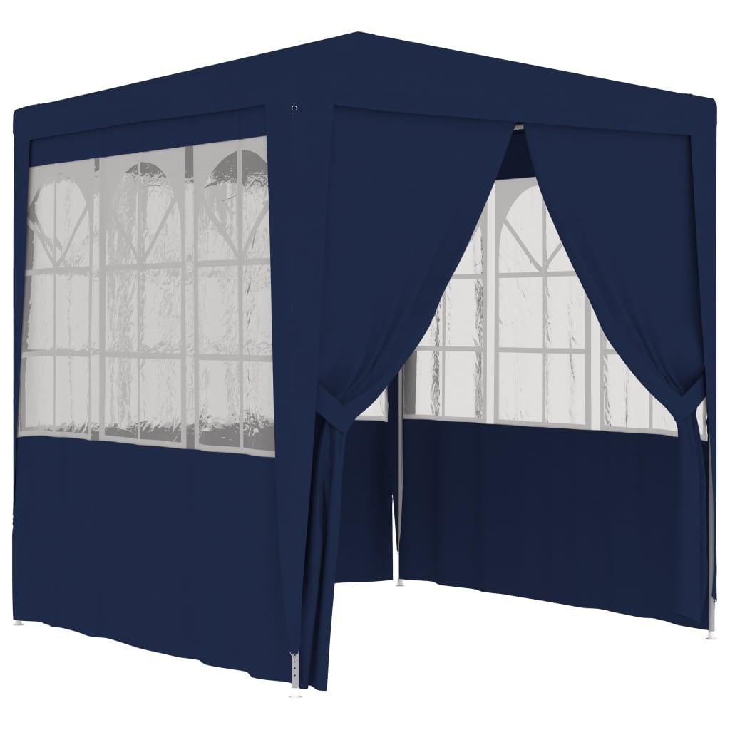 Professional Party Tent with Side Walls 6.6'x6.6' Blue 0.3 oz/ft² at Set Shop and Smile