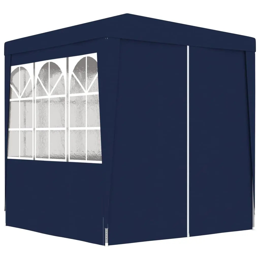 Professional Party Tent with Side Walls 8.2'x8.2' Blue 0.3 oz/ft² at Set Shop and Smile